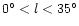 $0^\circ <l<35^\circ $
