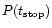 $P(t_{\rm stop})$