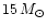 $15\,M_{\odot}$
