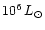 $10^6\,L_{\odot}$