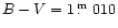 $B-V=1\thinspace\hbox{$.\!\!^{\rm m}$ }010$