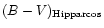 $(B-V)_{\rm Hipparcos}$