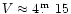 $V\approx 4\thinspace\hbox{$.\!\!^{\rm m}$ }15$