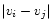 $\left\vert v_i-v_j\right\vert$