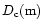 $D_{{\rm c}}({\rm m})$