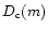 $D_{{\rm c}}(m)$