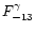 $F_{-13}^\gamma $