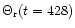 $\Theta _{\rm r}(t=428)$