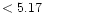 $ < 5.17 \hspace{8ex}$