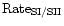 ${\rm Rate}_{\rm SI/SII}$