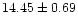 $ 14.45 \pm 0.69$