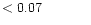 $ < 0.07 \hspace{8ex}$