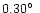 $0.30\hbox{$^\circ$ }$
