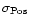 $\sigma_{\rm Pos}$