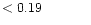 $ < 0.19 \hspace{8ex}$