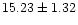 $ 15.23 \pm 1.32$