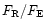 $F_{\rm R}/F_{\rm E}$