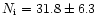 $N_{\rm i} = 31.8\pm6.3$