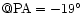 $@\rm PA= -19^{\circ }$