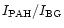 $I_{\rm PAH}/I_{\rm BG}$