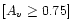 $[A_v \ge 0.75]$