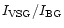 $I_{\rm VSG}/I_{\rm BG}$
