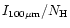 $I_{100 \mu {\rm m}}/N_{\rm H}$