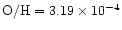 ${\rm O/H} = 3.19\times10^{-4}$