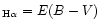 $_{\rm H\alpha} = E(B-V)$