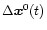 $\Delta \vec{x}^0(t)$