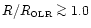 $R/R_{\hbox{\tiny OLR}}\mathrel{\mathchoice {\vcenter{\offinterlineskip\halign{\...
...\offinterlineskip\halign{\hfil$\scriptscriptstyle ...