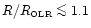$R/R_{\hbox{\tiny OLR}}\mathrel{\mathchoice {\vcenter{\offinterlineskip\halign{\...
...\offinterlineskip\halign{\hfil$\scriptscriptstyle ...