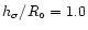 $h_{\sigma}/R_{\circ}=1.0$