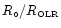 $R_{\circ}/R_{\hbox{\tiny OLR}}$