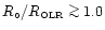 $R_{\circ}/R_{\hbox{\tiny OLR}}\mathrel{\mathchoice {\vcenter{\offinterlineskip\...
...\offinterlineskip\halign{\hfil$\scriptscriptstyle ...