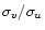 $\sigma_{v}/\sigma_{u}$