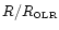 $R/R_{\hbox{\tiny OLR}}$