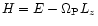 $H=E-\Omega_{\rm P}L_z$