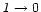 $\mathsfsl{1}\rightarrow0$