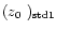 $(\mbox{$\space z_{0} $ })_{\rm std1}$
