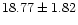 $18.77 \pm
1.82$