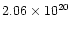 $2.06\times 10^{20}$