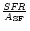 ${{\it SFR}\over{A_{\rm SF}}}$