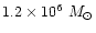 $1.2\times 10^6\ M_\odot$