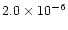 $2.0\times10^{-6}$
