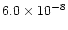 $6.0\times10^{-8}$