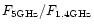$F_{\rm 5GHz}/F_{\rm 1.4GHz}$