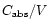 $C_{\rm abs}/V$