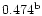 $\rm0.474^{b}$