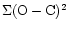 $\rm\Sigma (O-C)^{2}$